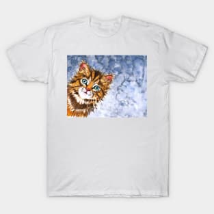 Ginger Kitty Cat painting T-Shirt